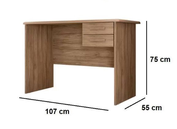 ESCRIVANINHA / MESA PARA ESTUDOS LANZA - CARVALHO - Imagem 3