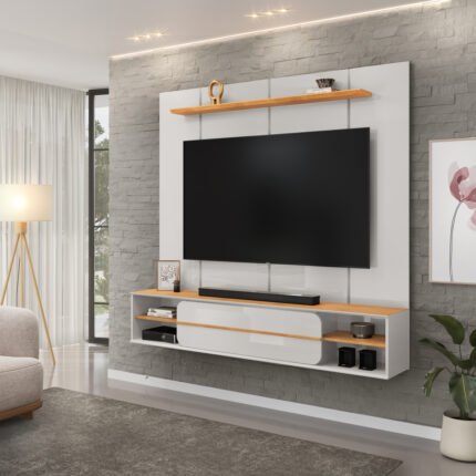 PAINEL HOME SUSPENSO PARA TV ATÉ 70" DJ MÓVEIS - BALI/CEDRO
