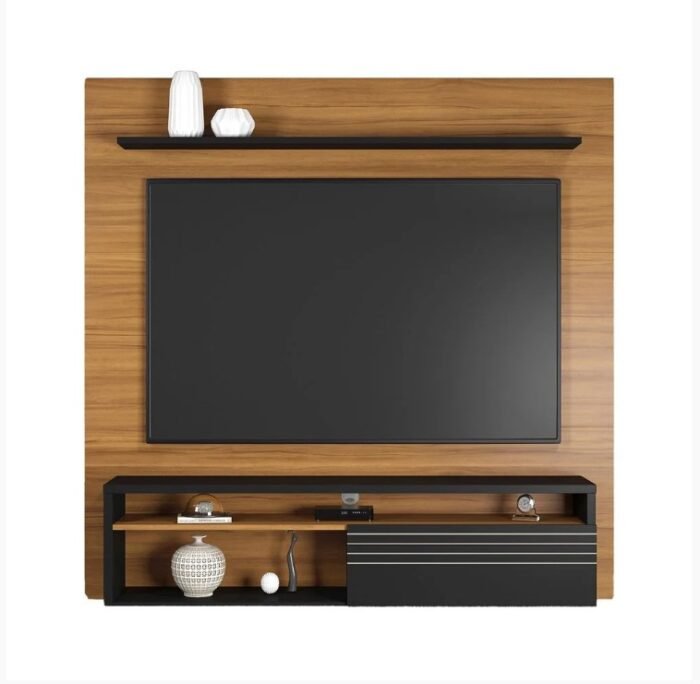 PAINEL SUSPENSO PARA TV DE ATÉ 60" NT 1100 NOTÁVEL MÓVEIS COR FREIJO/PRETO - Imagem 2