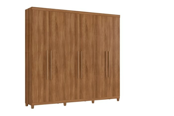 ROUPEIRO RUD RACK PORTO BELLO PLUS 6 PORTAS - MEL - Imagem 3