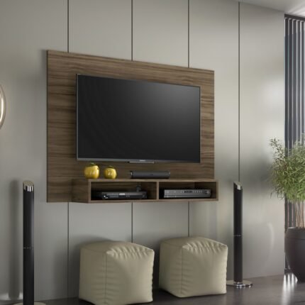 PAINEL HOME SUSPENSO PARA TV ATÉ 49" NOTÁVEL MÓVEIS - NOGAL TREND OU FREIJO/OFF WHITE