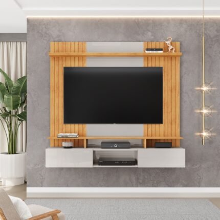PAINEL HOME SUSPENSO PARA TV ATÉ 65" DJ MÓVEIS - BALI/CEDRO